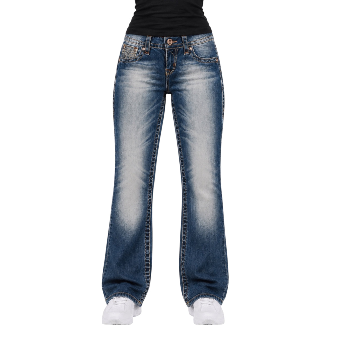 Vintage Rock Revival Flared Women Jeans |Size M|
