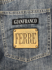 Vintage Gianfranco Ferre Flared Jeans|Washed Denim Look|Size M|