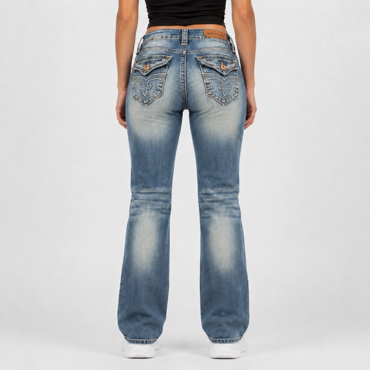 Vintage Rock Revival Flared Women Jeans |Size M|