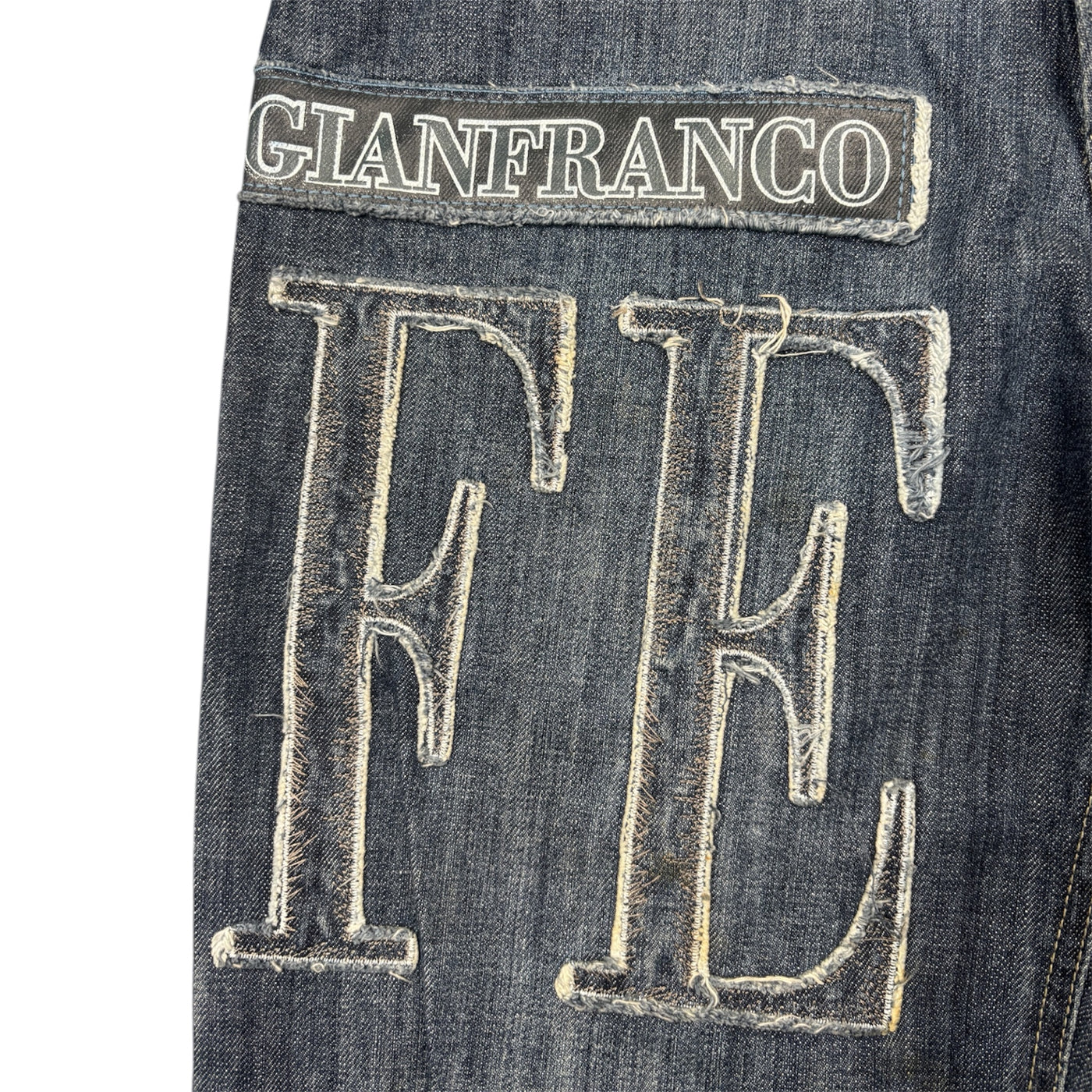 Vintage Gianfranco Ferre Flared Jeans|Washed Denim Look|Size M|