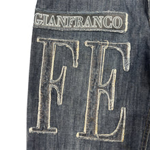 Vintage Gianfranco Ferre Flared Jeans|Washed Denim Look|Size M|