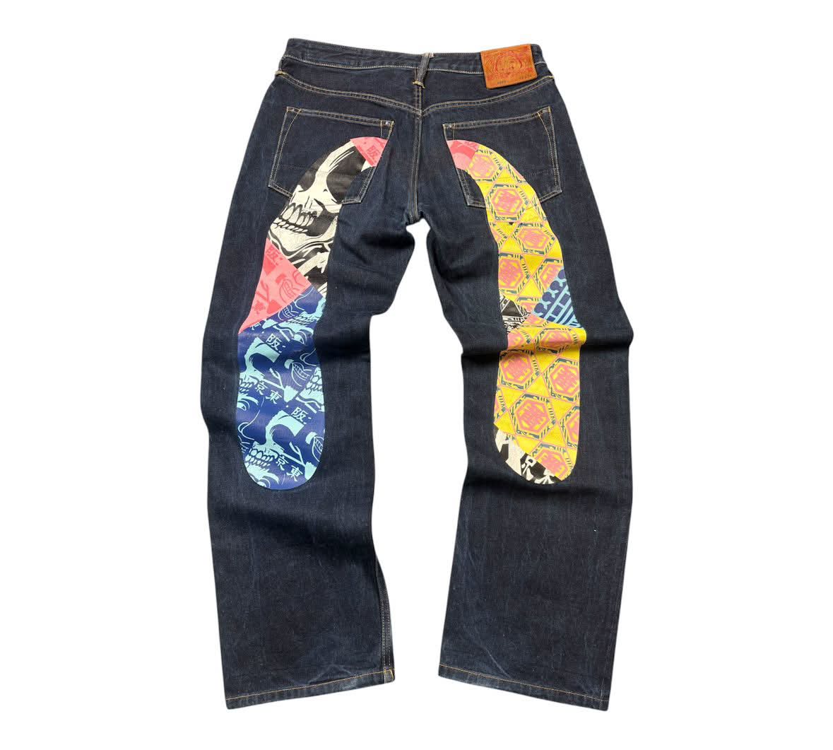 RARE Evisu Backprint Baggy Jeans |Size M|