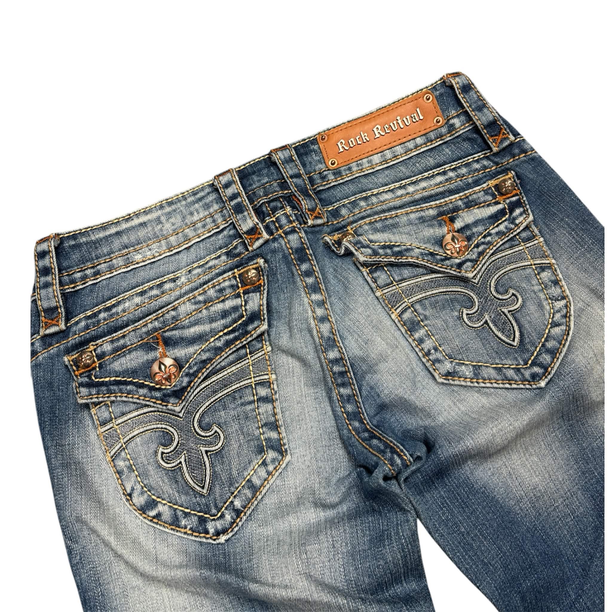Vintage Rock Revival Flared Women Jeans |Size M|