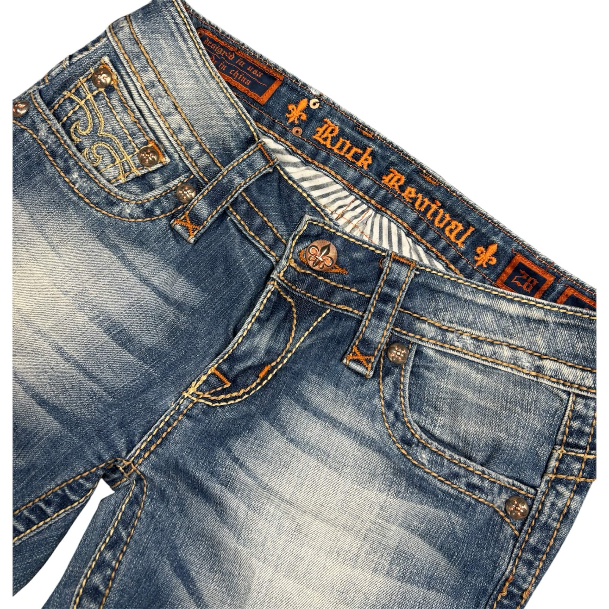 Vintage Rock Revival Flared Women Jeans |Size M|